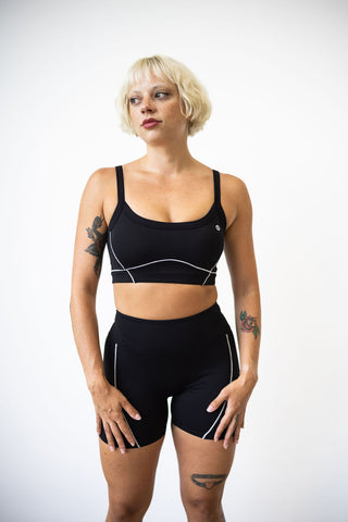 Contour Sports Bra, Black