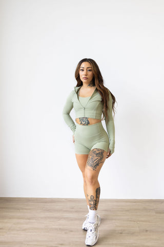Elemental Crop Jacket, Sage